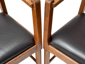 Two Art Deco Amsterdamse School Armchairs, by Frits Spanjaard, 1920s